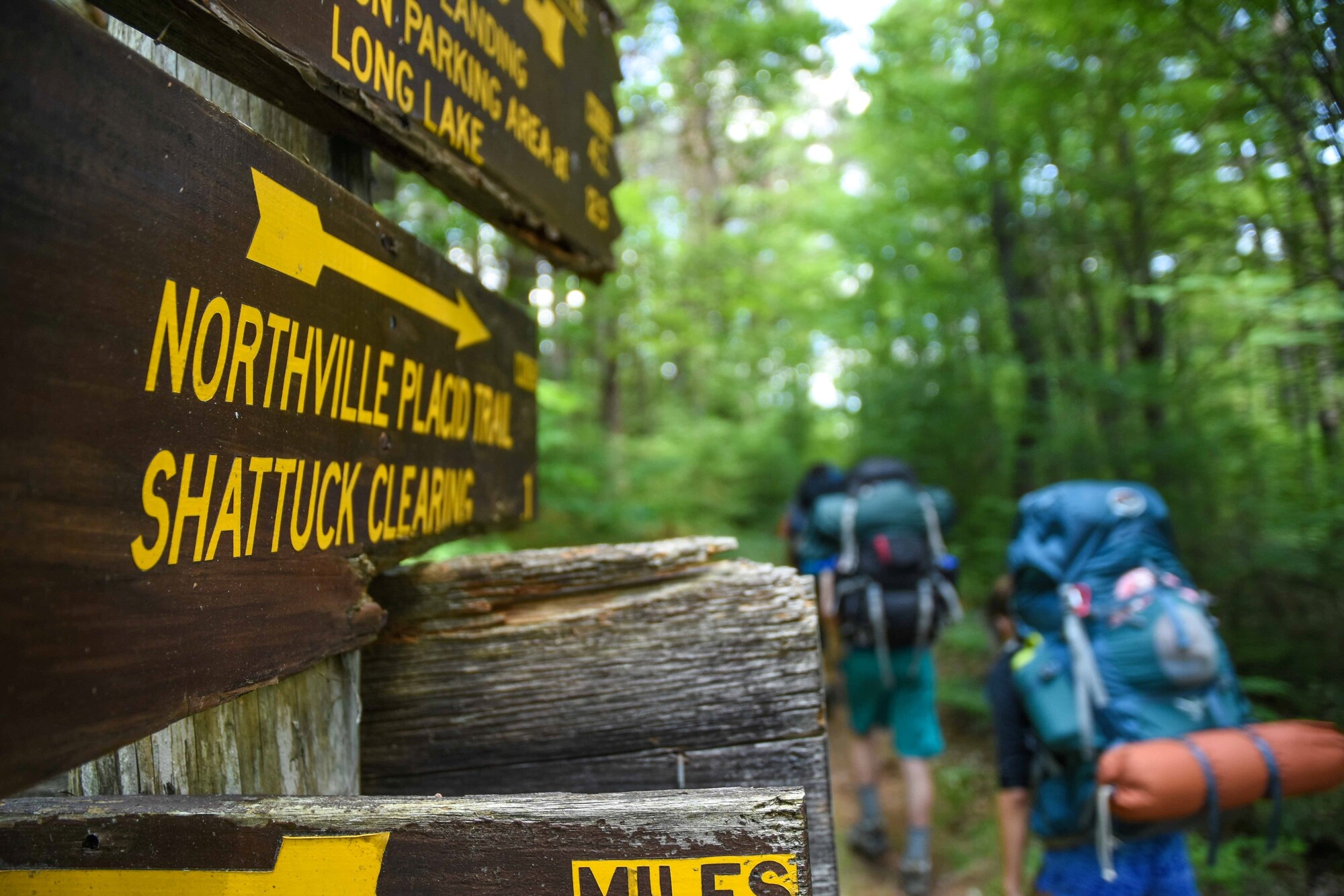 northville placid trail sign