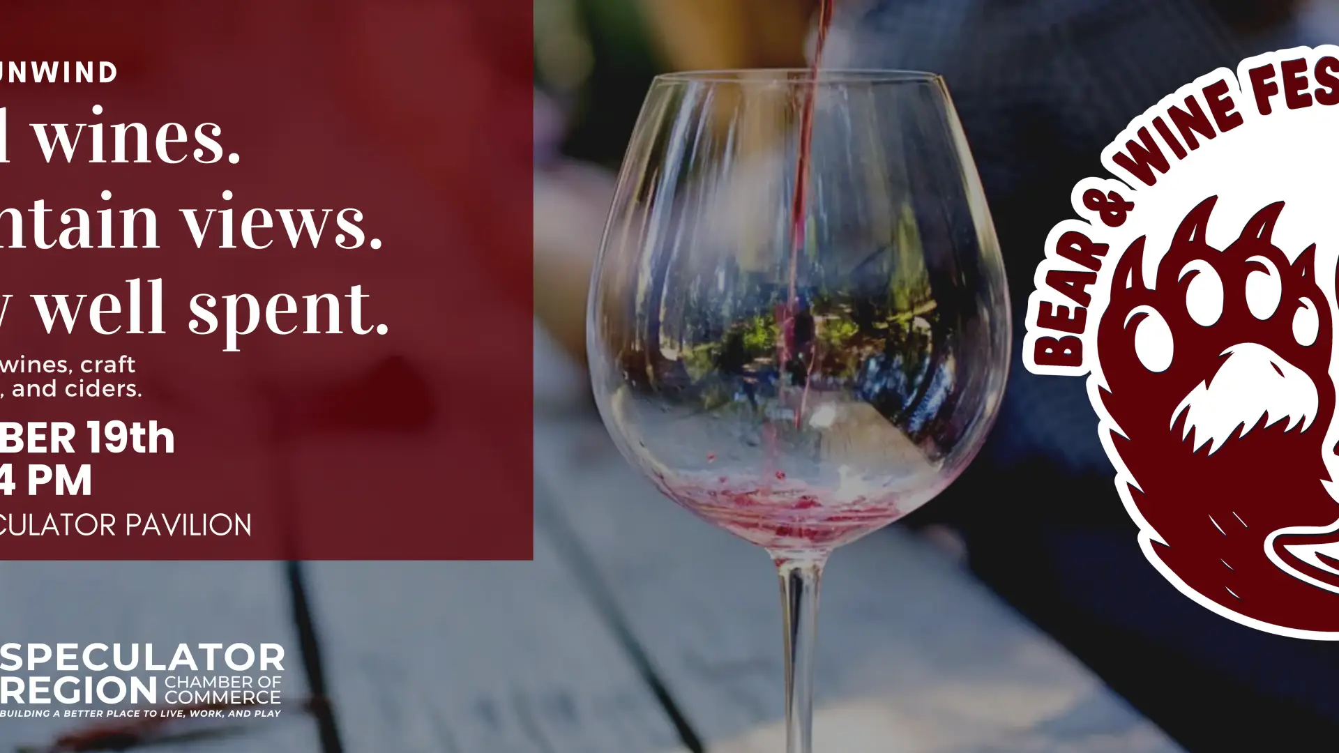 bear and wine festival flyer