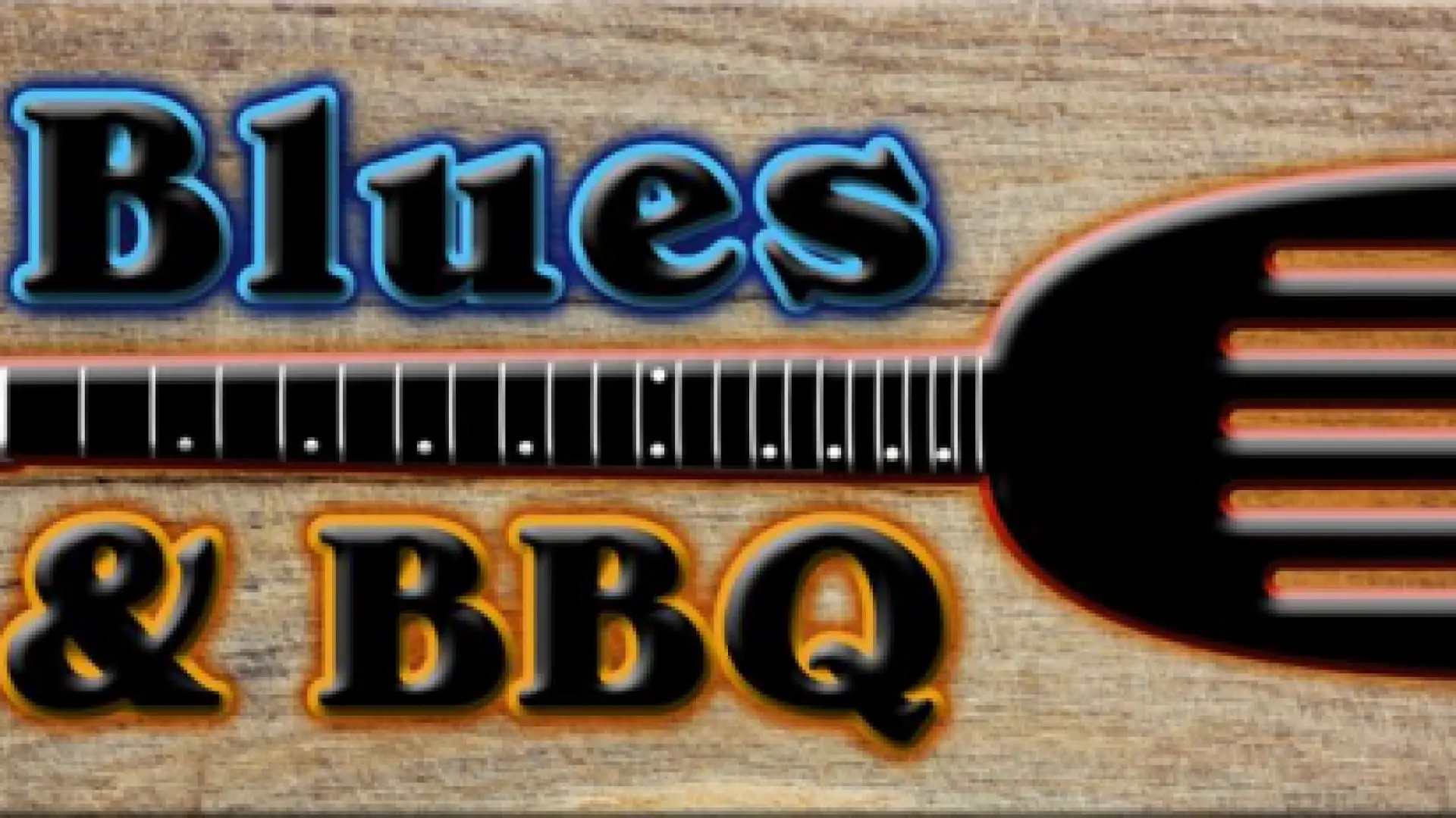 blue and bbq sign