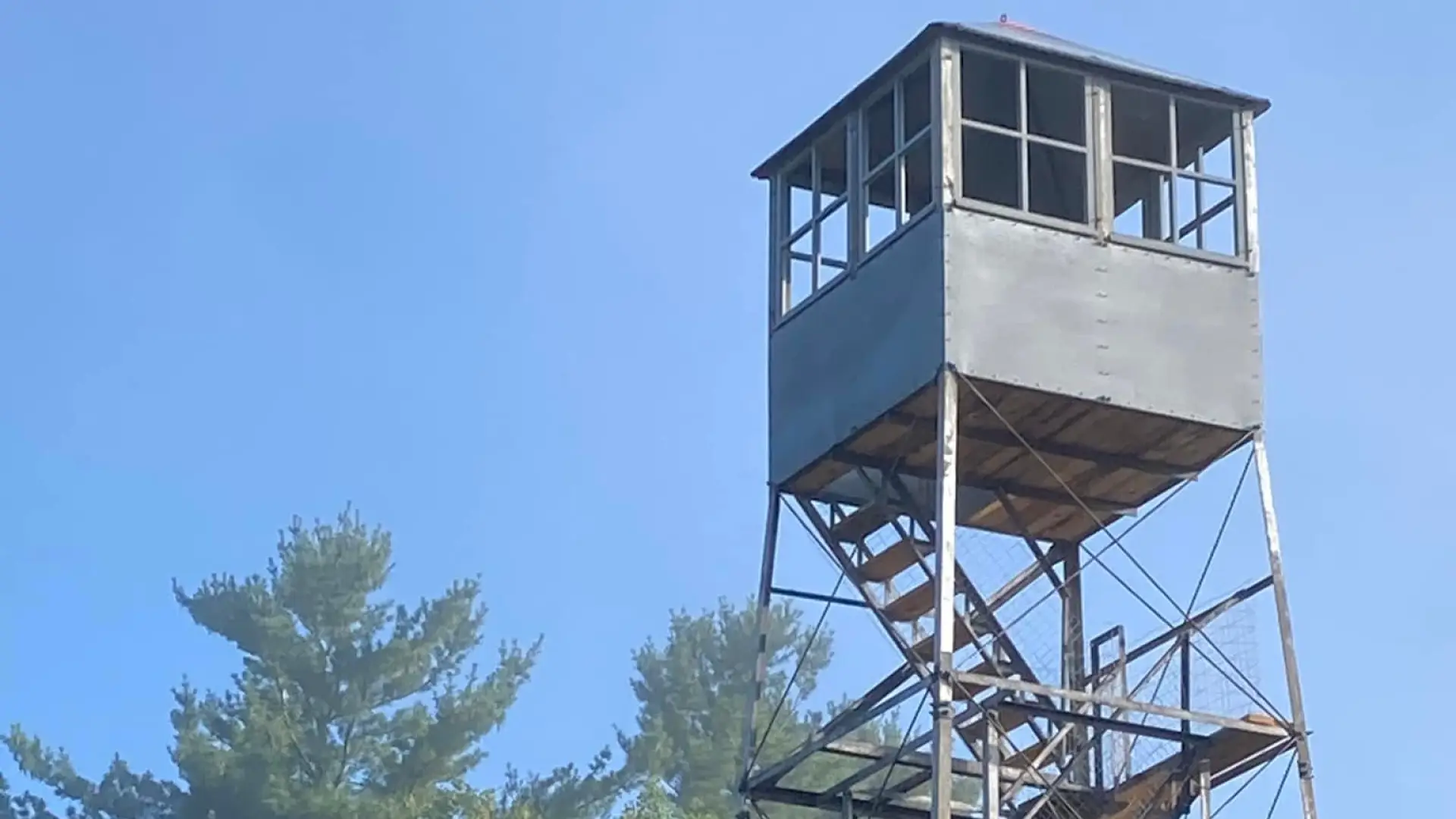 The restored Makomis fire tower