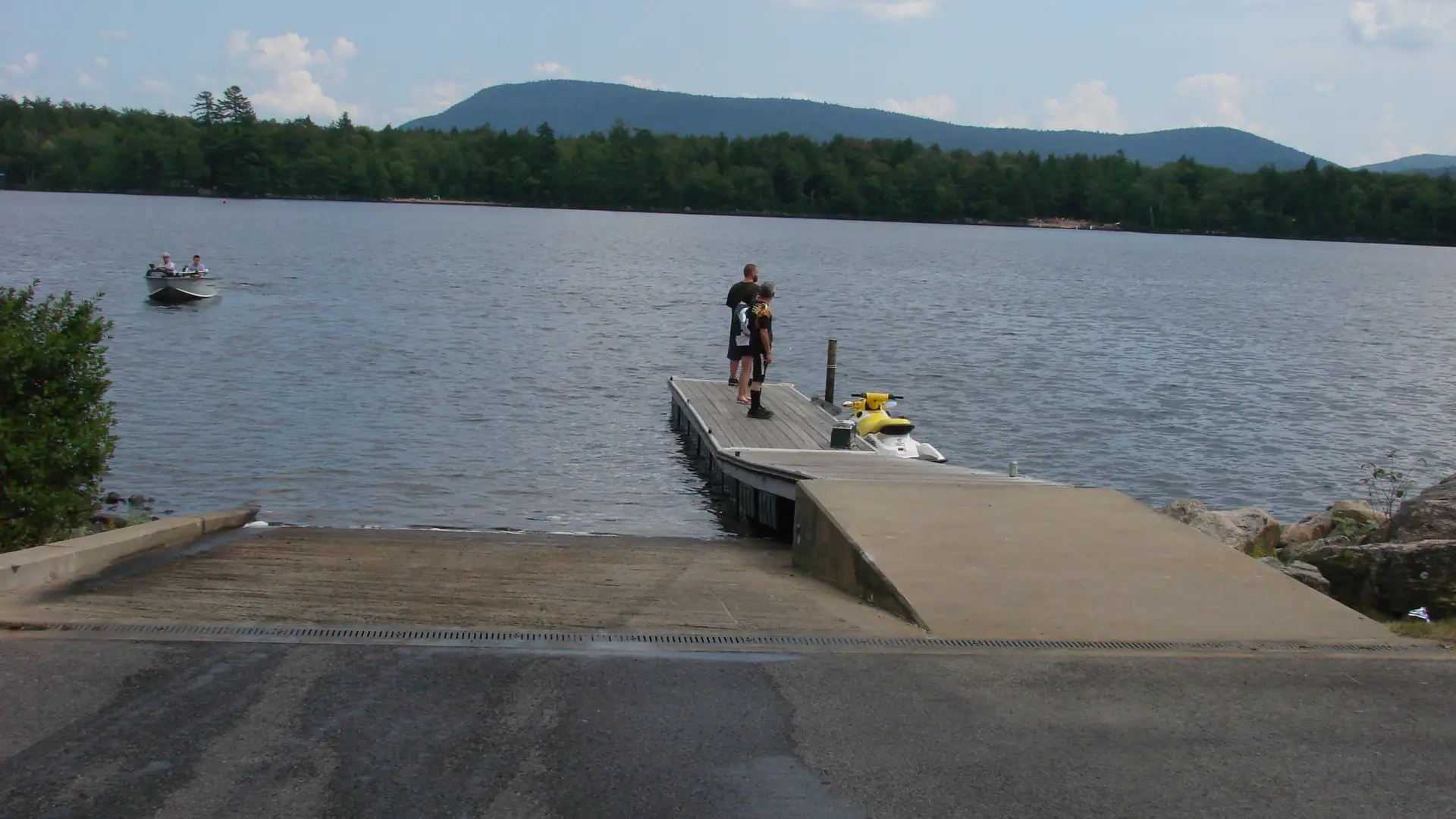 This ramp leads to scenic Sacandaga Lake.
