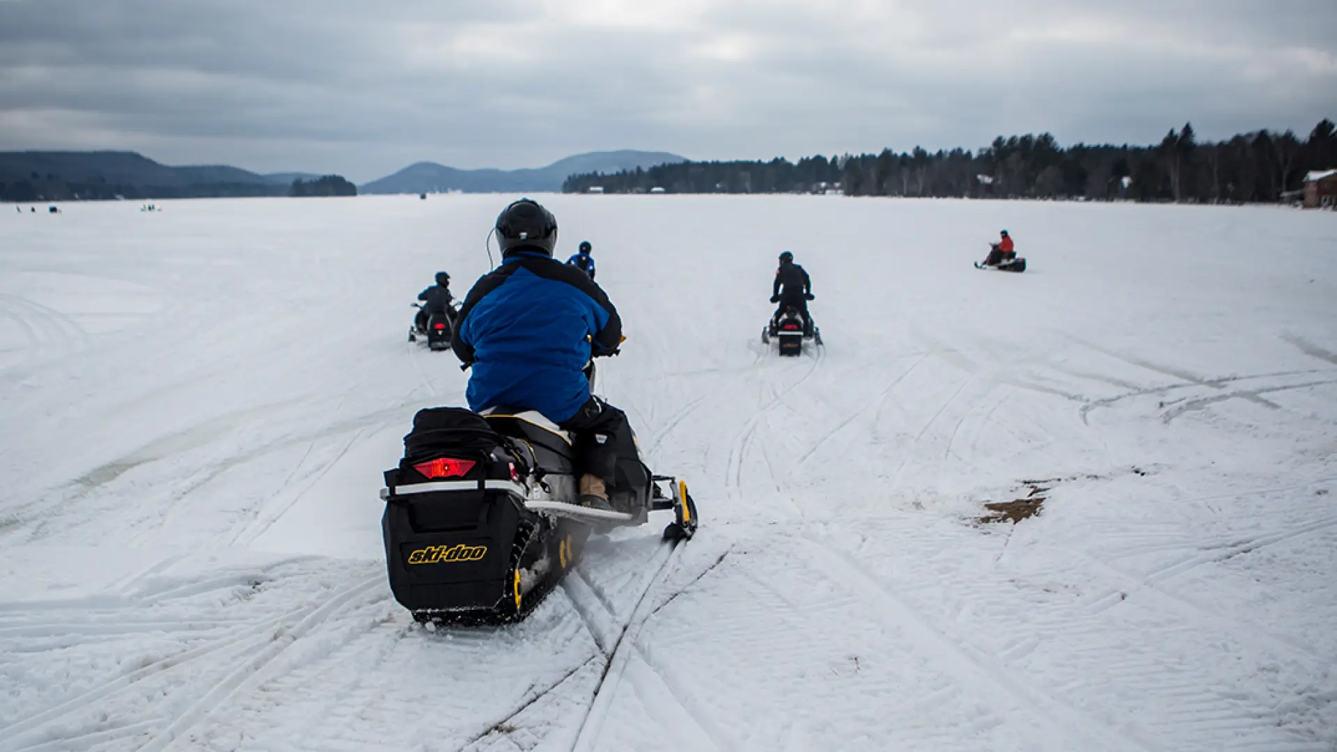 The Adirondacks welcomes snowmobile riders.