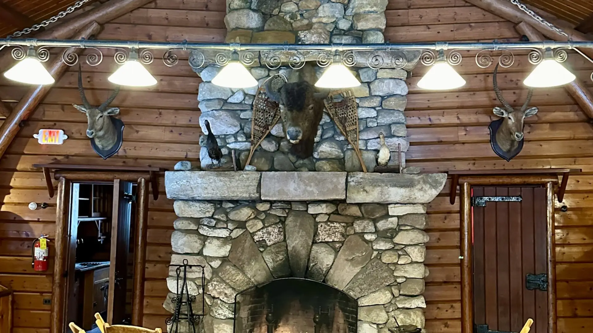 interior photo of the fireplace