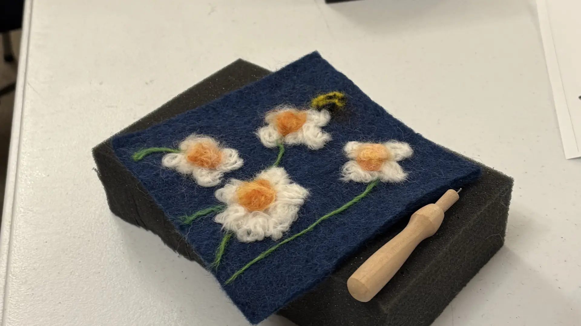 felted flowers