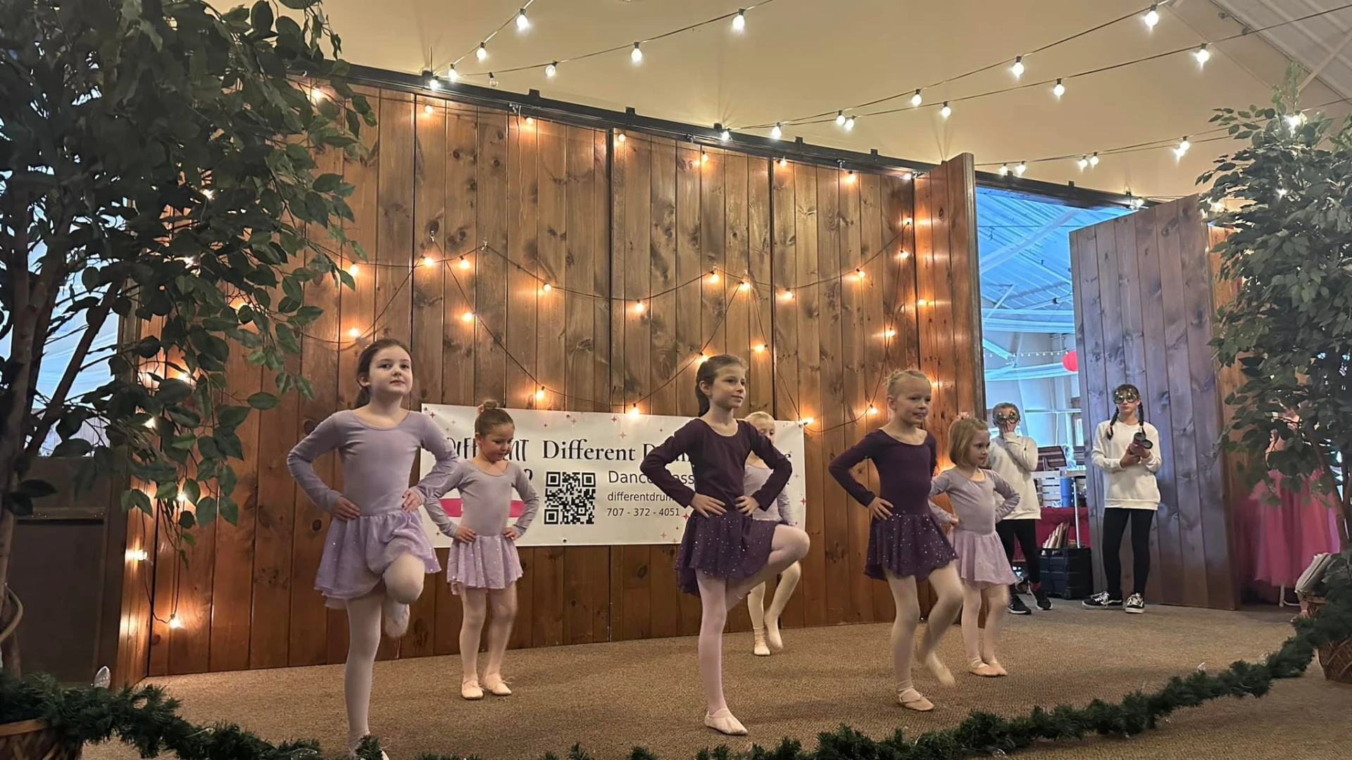 Several little girls performing ballet/dance on stage at Oak Mt