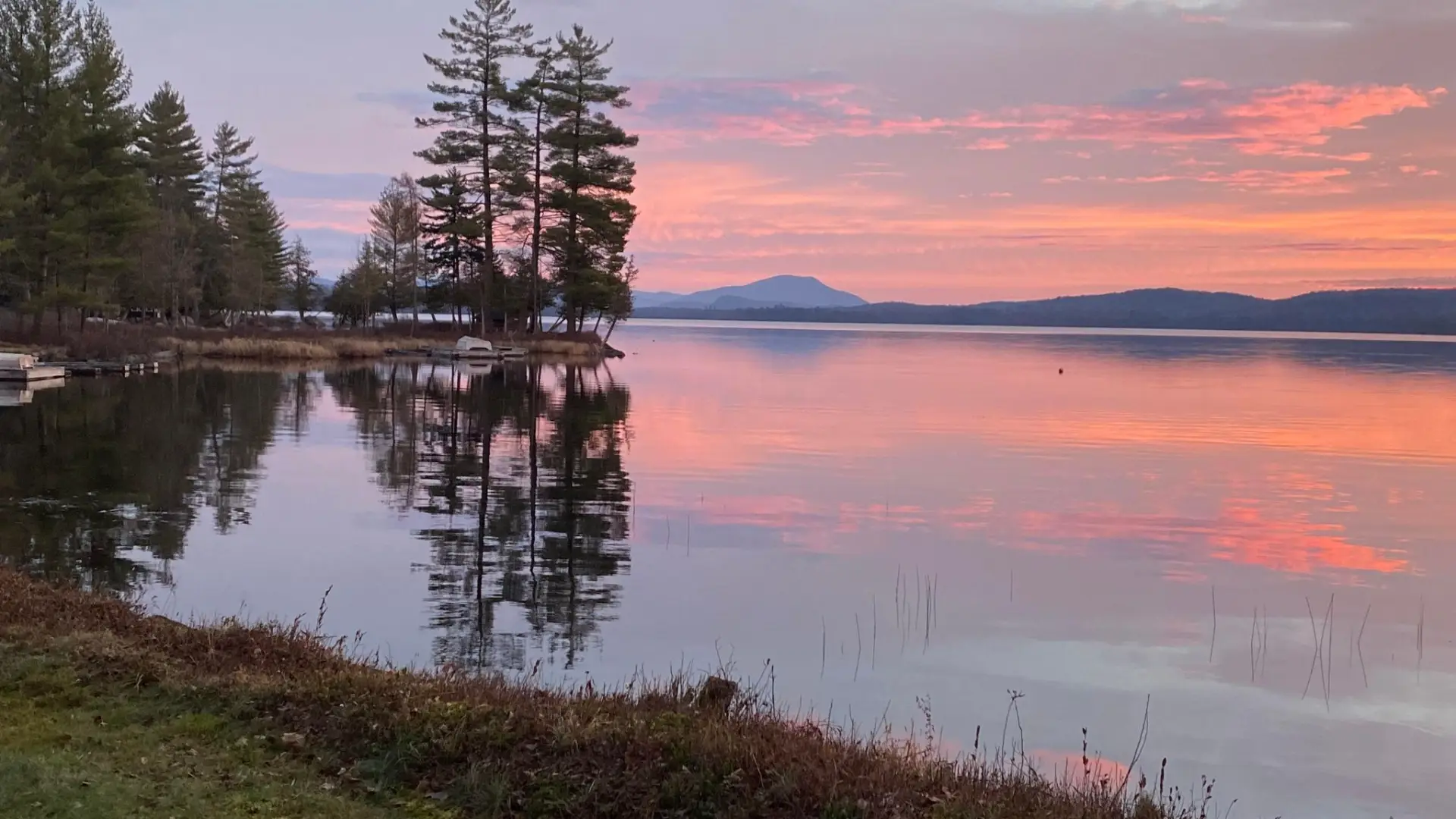 Gorgeous sunset over poplar point 