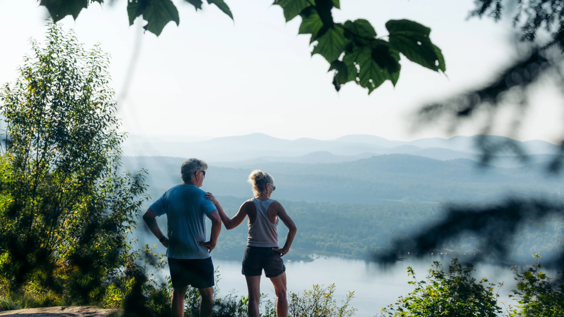 A couple at Echo Cliff