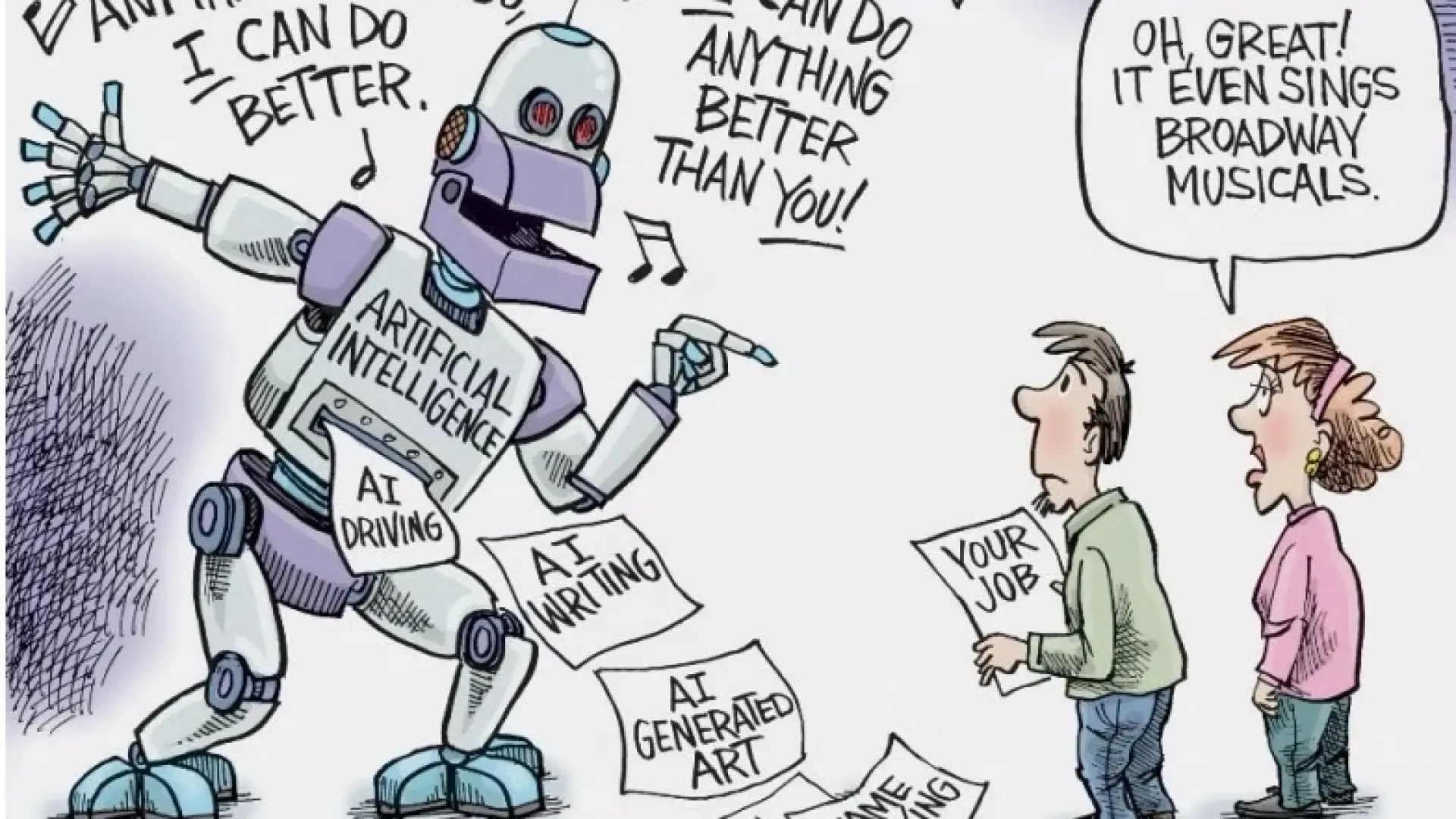 News & AI comic