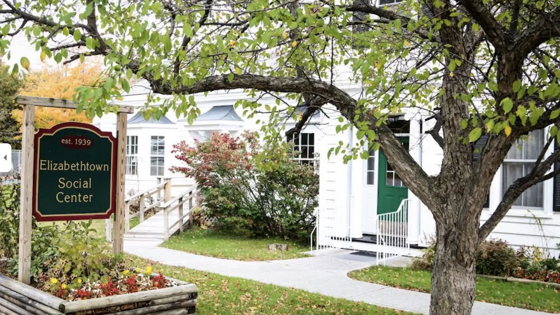 Etown Social Center sign and exterior