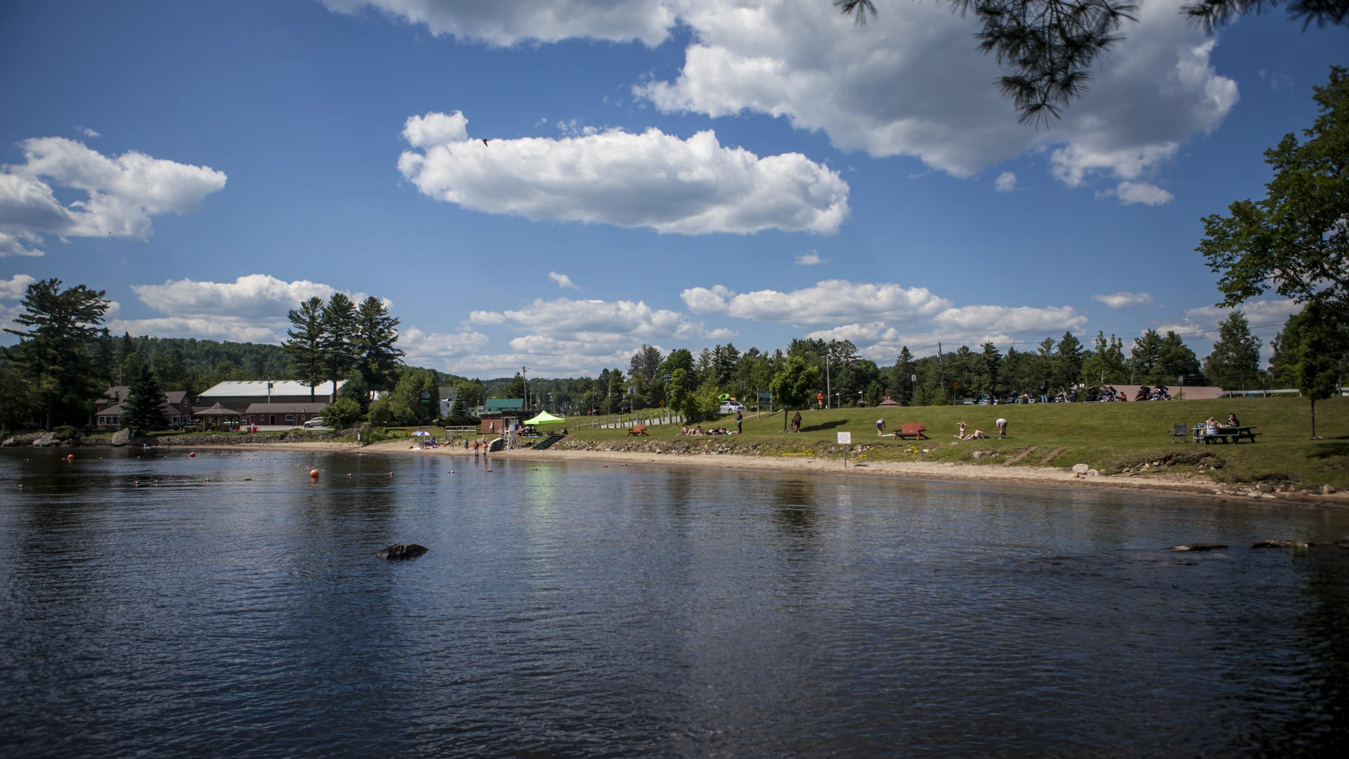 Speculator has a lovely town beach.