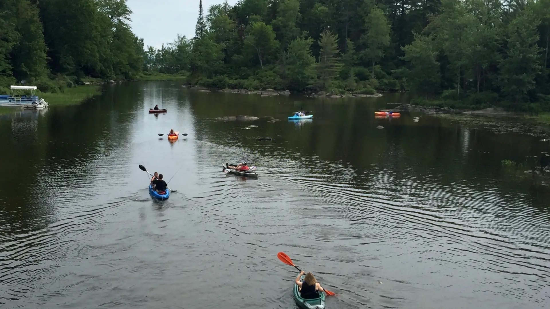 A popular lake for boating, fishing, and paddling.