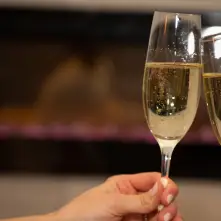 Glasses of wine.