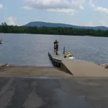 This ramp leads to scenic Sacandaga Lake.