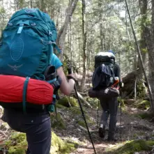 Carry your room with you on this through hike trail.