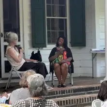 picture of Jackie Maddison & Laurie House at last years Juneteenth celebration