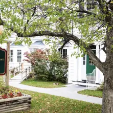 Etown Social Center sign and exterior