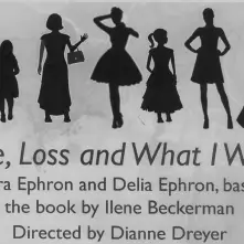 Silhouettes of various women above the title, Love, Loss and What I Wore.