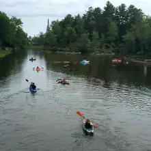 A popular lake for boating, fishing, and paddling.