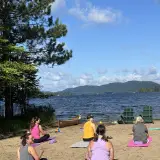 beach yoga