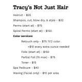 price list