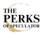 The PERKS of Speculator with a coffee ring as logo