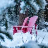 adk chairs in winter