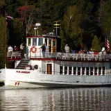 Boat full of passengers.