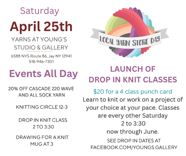 Infographic for Local Yarn Store Day