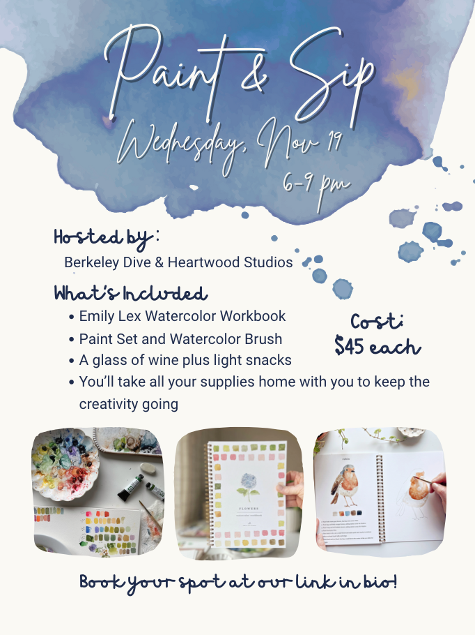 info poster for watercolor painting