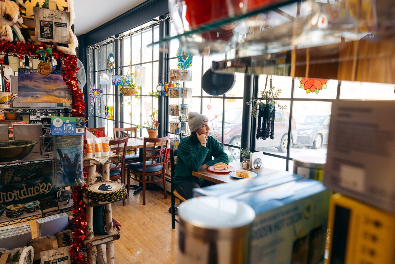 Dining at Adirondack Trading Post.