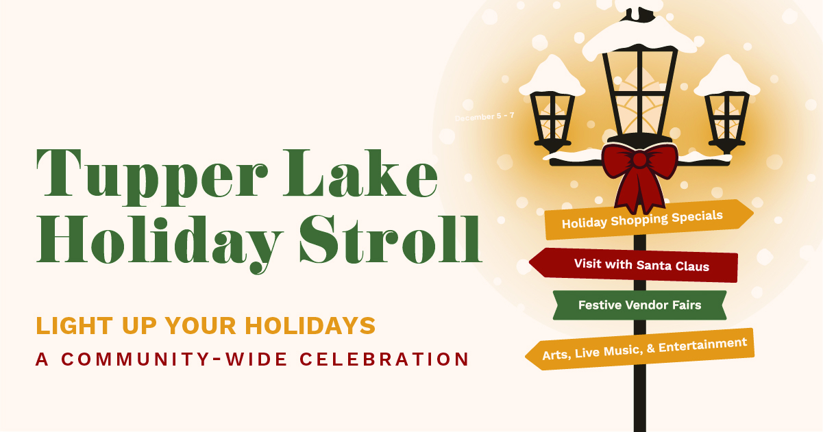 seasonal banner with light poll