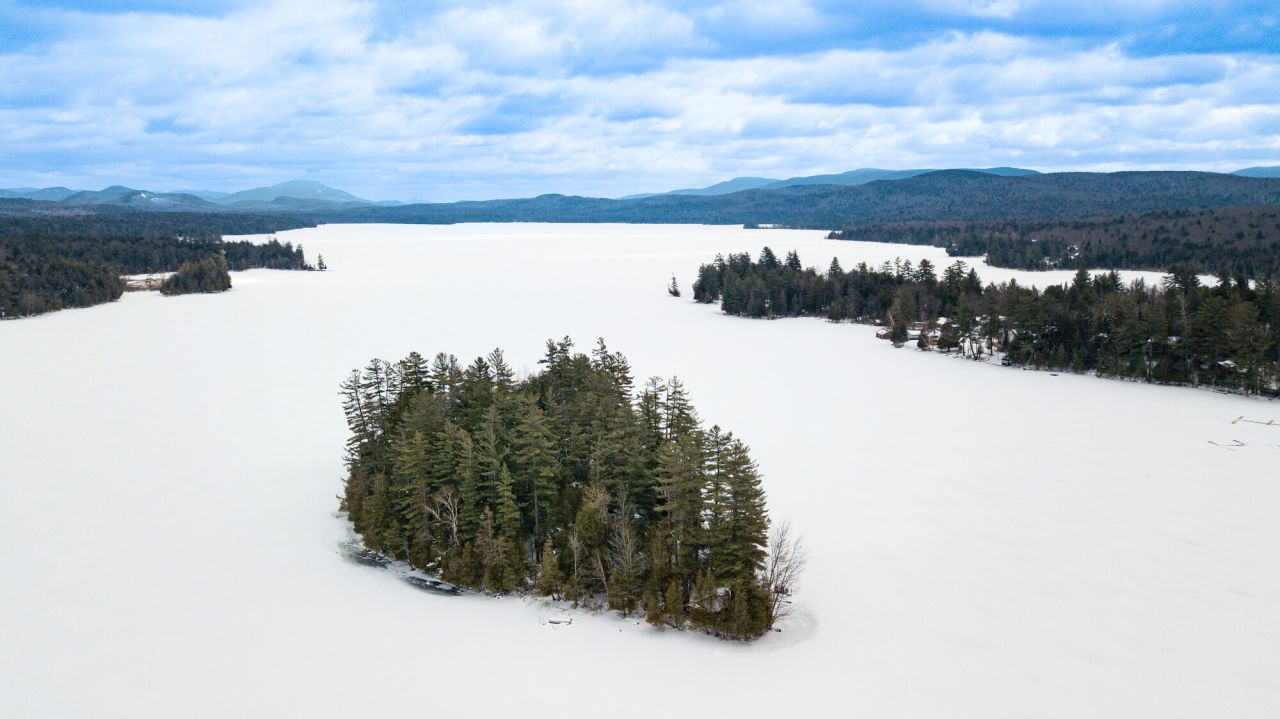 Winter in Raquette Lake.