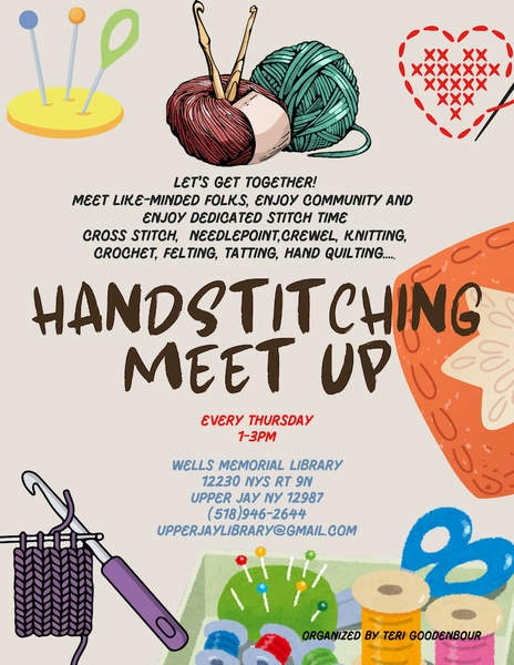 Handstitching Meet Up Flyer
