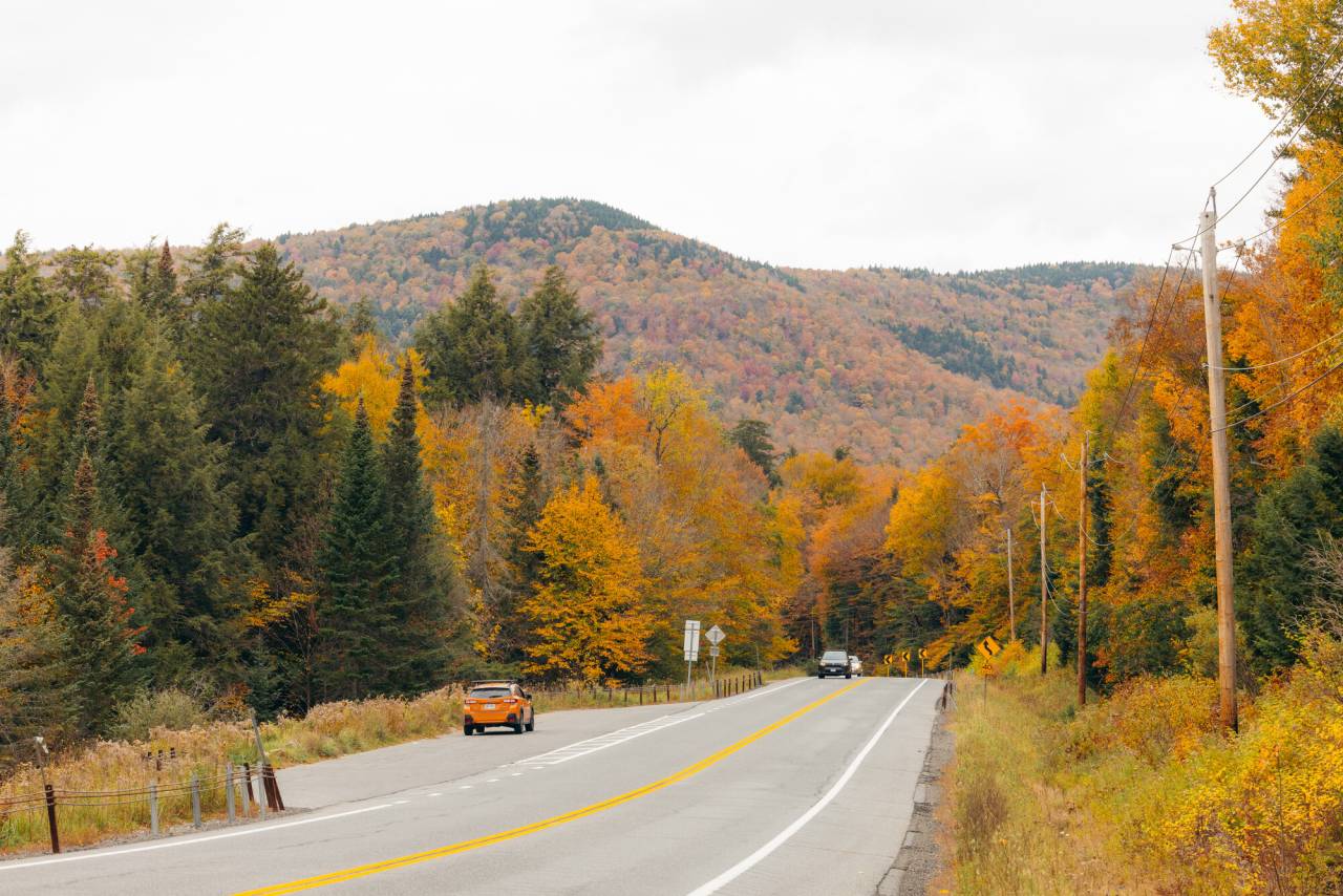 A scenic fall drive in the Southern Adirondacks.