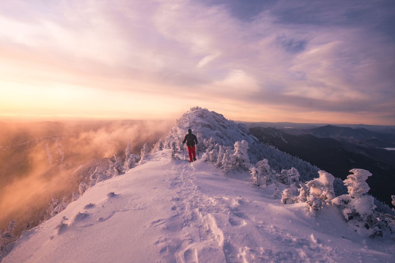 The Dix Range in the winter.