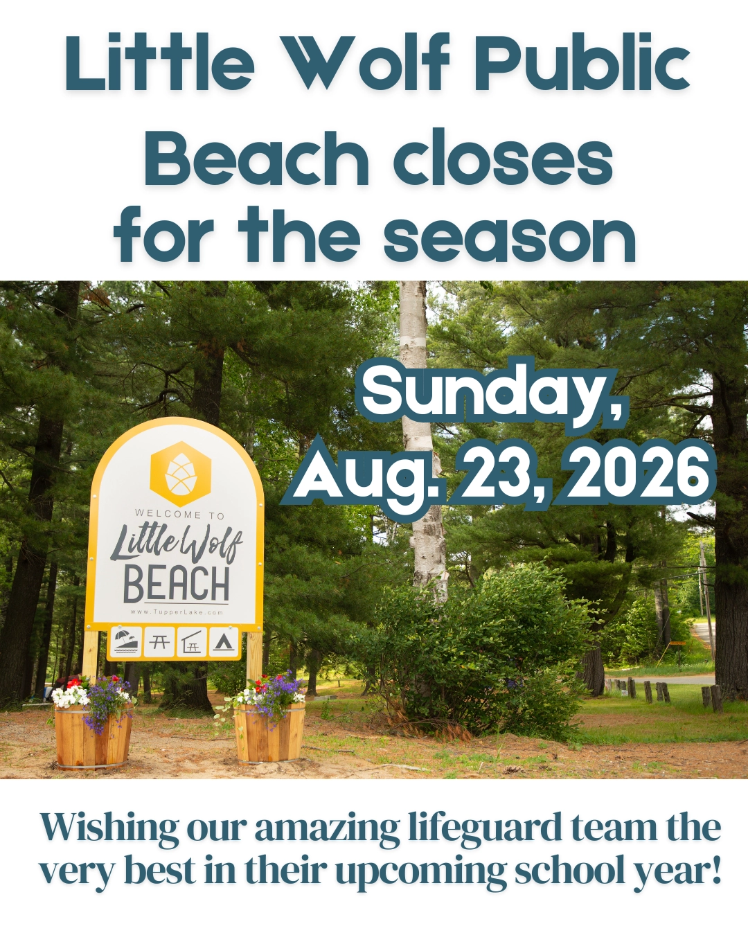 Closing for the season