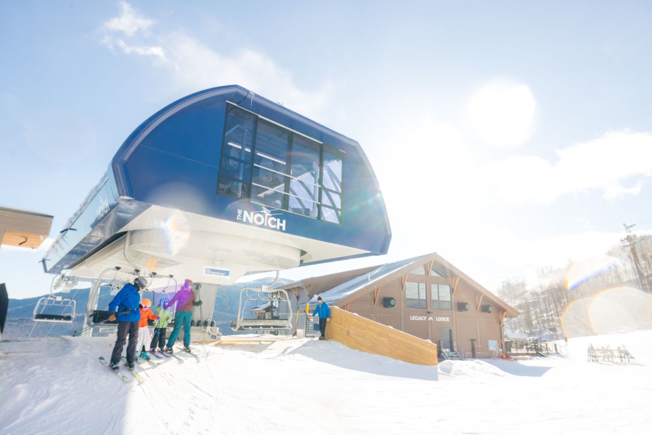 The Notch ski lift at Bears Den.