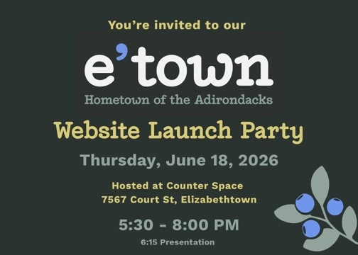 invite with details for the launch party on June 18th starting at 5:30 - 8p at Counter Space.