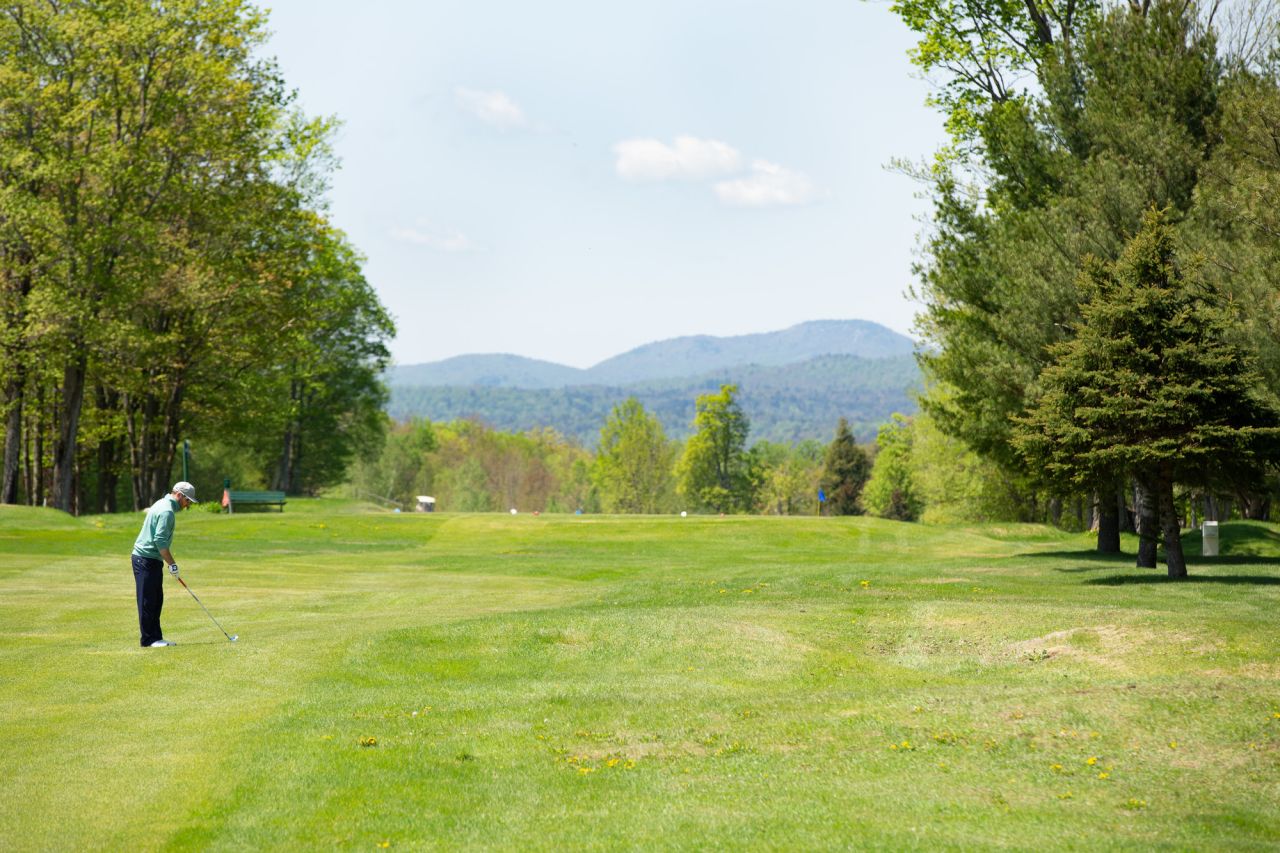Golfing in Tupper Lake.
