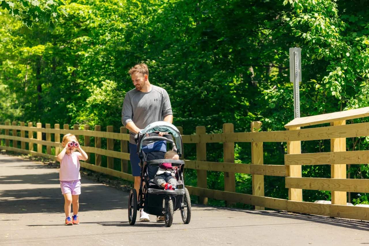 A family on the Rail Trail.