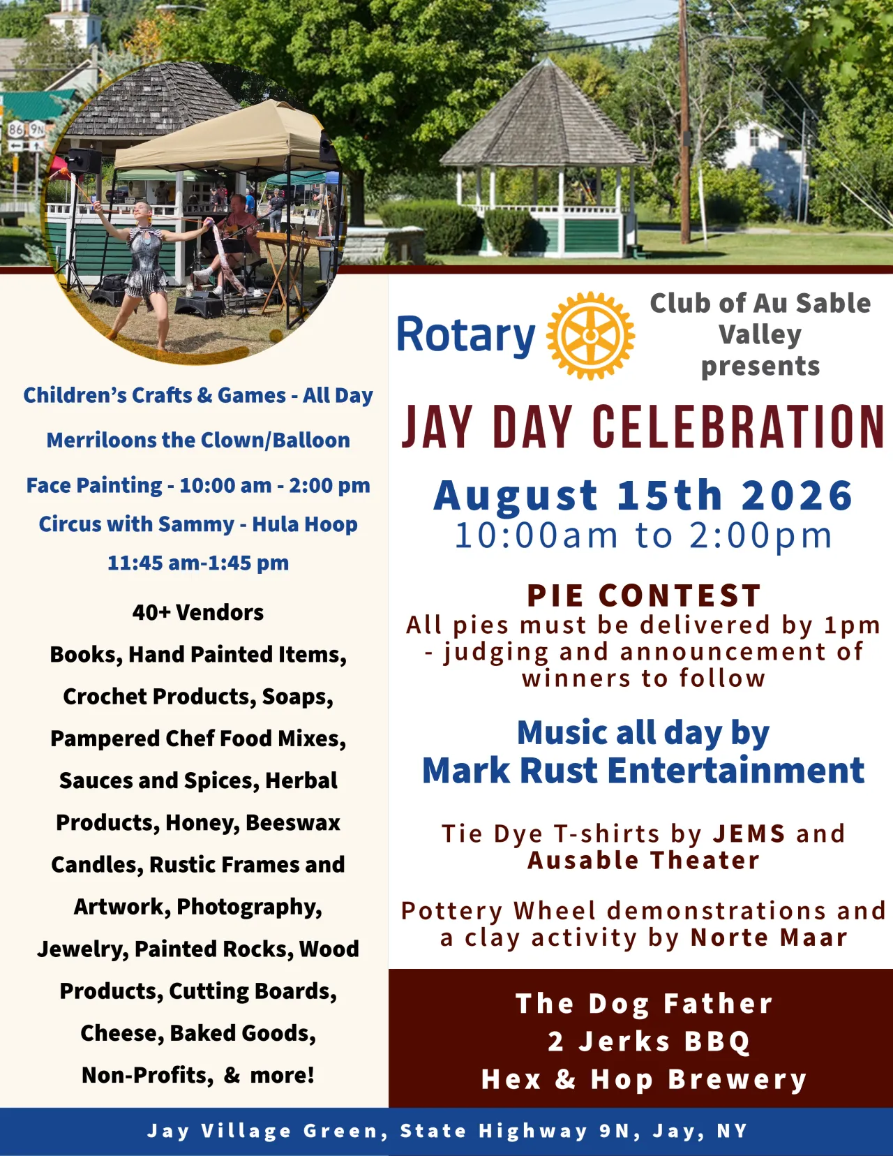 Poster for 2026 Jay Day Celebration & Fair