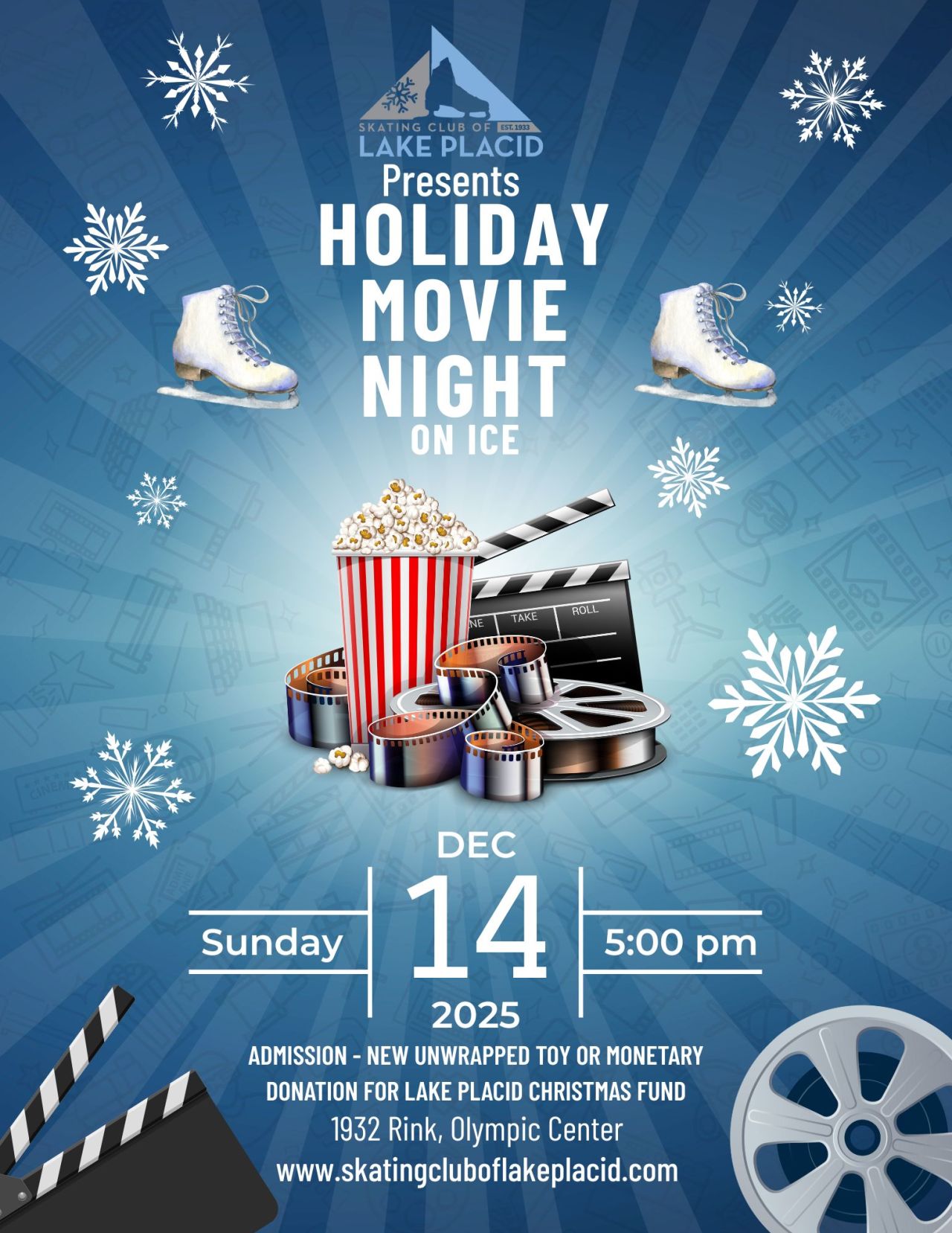 Poster for the Lake Placid Skating Club Holiday Show