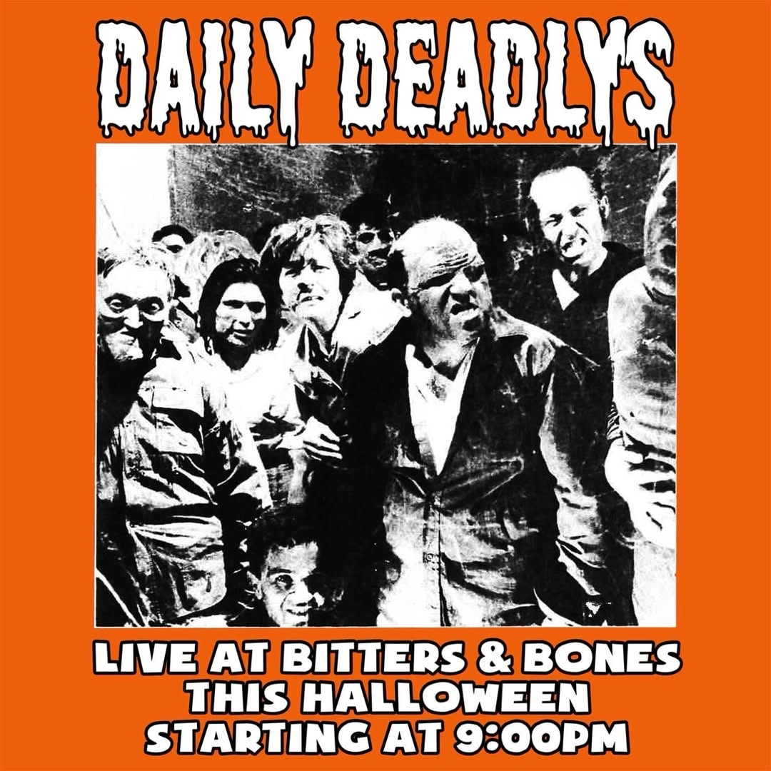 event poster - halloween style text