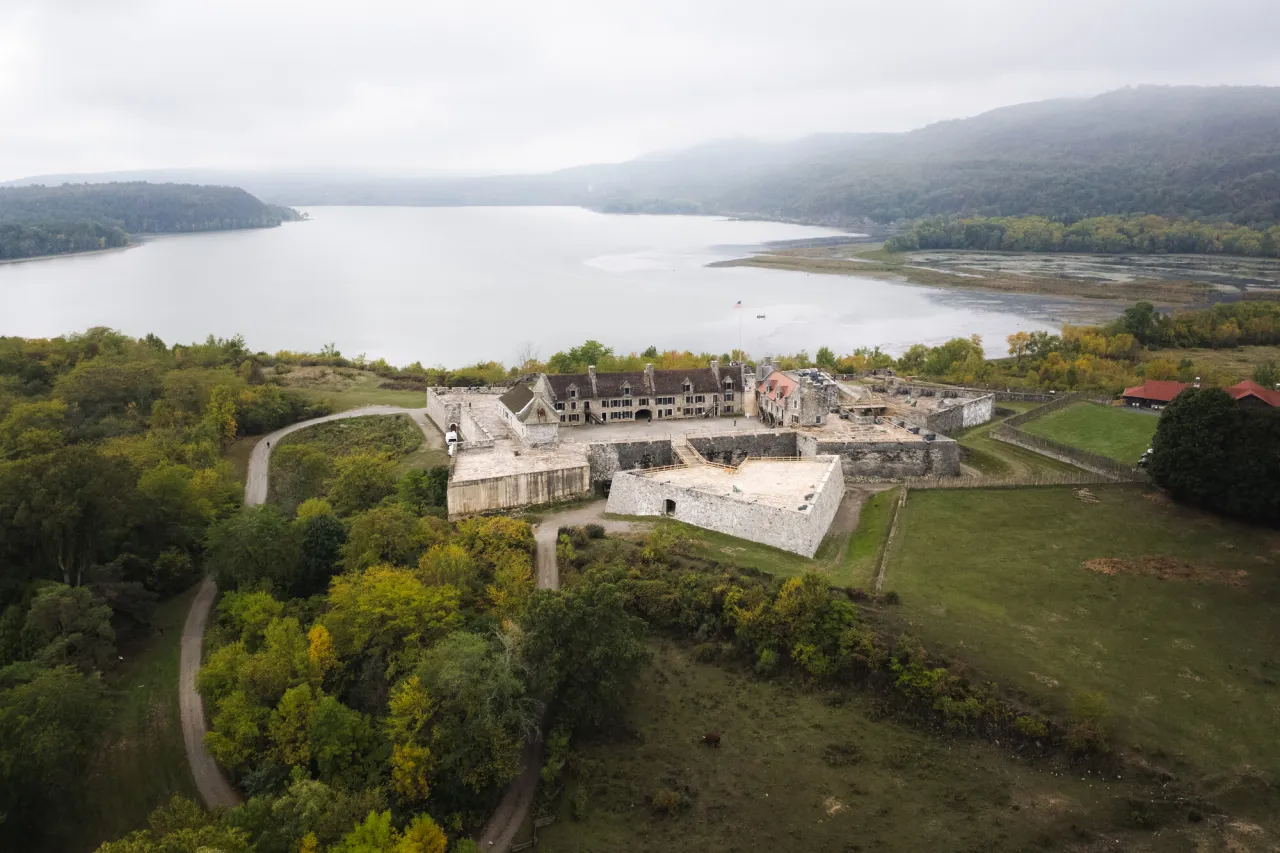 Fort Ticonderoga in the spring.