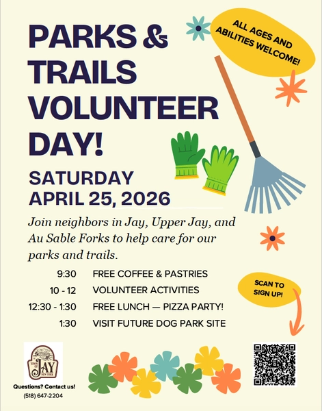 Flyer for Parks and Trail Volunteer Day
