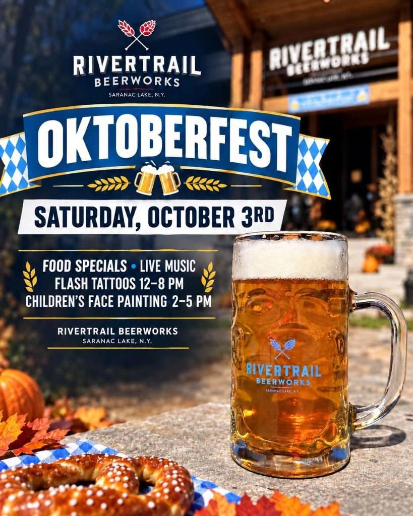 Poster for Oktoberfest at RiverTrail BeerWorks