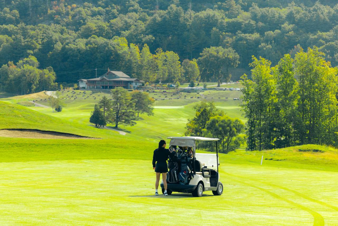 golfing