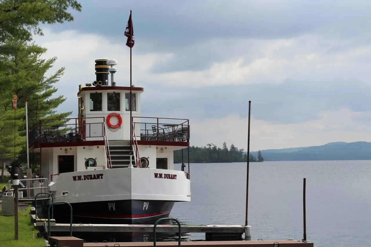 The W.W. Durant on the water in the summer.