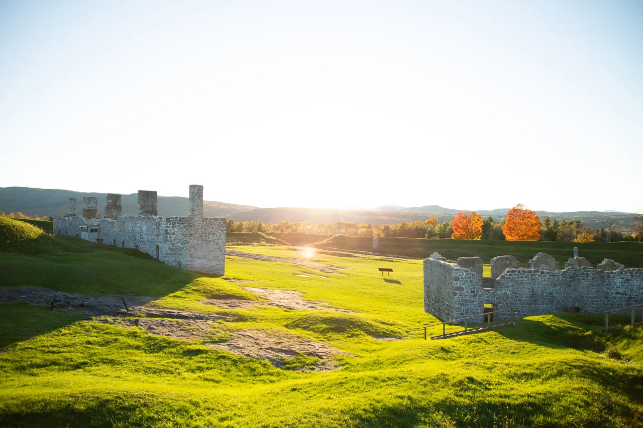 Crown Point Historic Site in the fall.