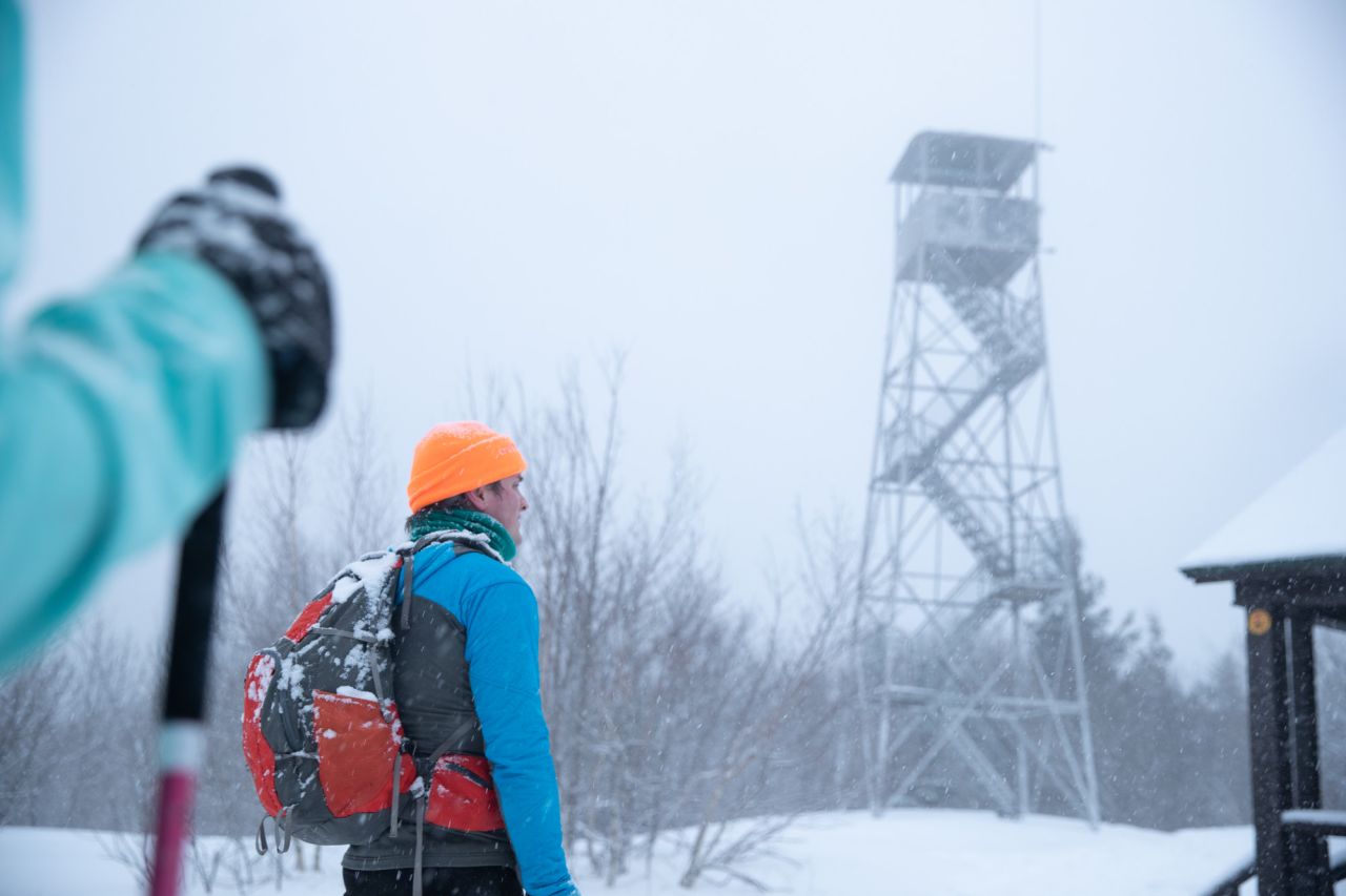 Winter hiking at Mt Arab.